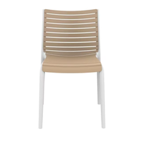 Chaise de salle à manger en plastique confortable au design moderne, vente en gros de meubles de cuisine pour restaurant, café, salon
