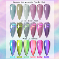 BORN PRETTY PRO 15ml Vernis gel pour les yeux de chat en cristal à double lumière sans hema Vernis à tremper les yeux de chat en gel pailleté de marque privée