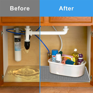 Large Premium Waterproof Silicone Drip Tray Liner Water Leak Protection Under Kitchen <b>Sink</b> Cabinet <b>Mat</b> Silicone <b>Sink</b> <b>Mat</b> - Product Image 6
