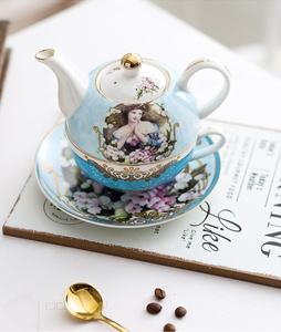 Juego de té con platillo y <span class=keywords><strong>taza</strong></span> de té, conjunto de té de la tarde - Product Image 6