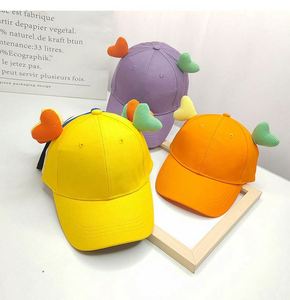 หมวกเบสบอลเด็กปักโลโก้ตามสั่ง ผ้าฝ้ายลายการ์ตูน ดีไซน์หูโค้ง ปรับขนาดได้ หมวกเด็กสำหรับกิจกรรมโรงเรียน โปรโมชั่น - Product Image 2