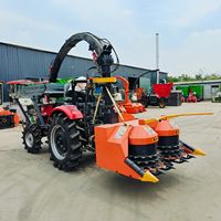 Moissonneuse de fourrage et d'ensilage à 4 rangs montée sur tracteur avec boîte de vitesses, système hydraulique complet, largeur de travail de 2400 mm
