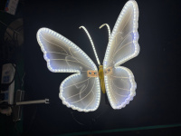 Lampe LED Papillon à Motif, Design Moderne, Étanche IP65, avec Détection de Mouvement, pour Événements, Fêtes et Décorations de Mariage