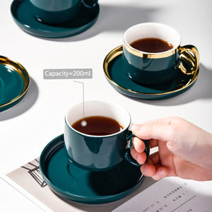 Noël 2025 cadeau tasses à café et soucoupe en céramique 12 pièces <span class=keywords><strong>tasse</strong></span> thé ensemble de 6 porcelaine Navidad Tazas De café <span class=keywords><strong>Tasse</strong></span> a café - Product Image 2