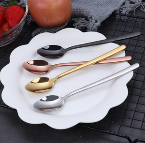 DFB0311 Cuchara creativa de acero inoxidable 304 para niños, cuchara para frutas complementarias, cuchara doméstica engrosada para extraer alimentos. - Product Image 6