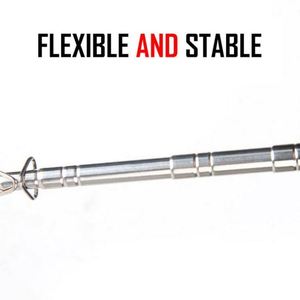 High Quality Adjustable Durable Handheld Tour Guide <b>Flag</b> Telescoping Stick Extendable Stainless Portable Flagpole - Product Image 5