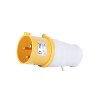 Prise industrielle 110V 2P 32A IP44 CE UKCA, prise de chantier industrielle 32 ampères, mise à la terre 4H ZNG-023-4