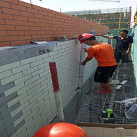 Échantillon gratuit, vente directe d'usine de briques bleues anciennes flexibles à bas prix, carreaux de mur en briques, briques réfractaires