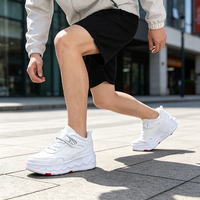 Chaussures à roulettes unisexes pour adultes, roues lumineuses, patins à roulettes pour hommes et femmes, roues en PU résistantes à l'usure, chaussures de skate de rue