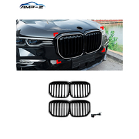 Grille de pare-chocs avant AMP-Z G07 ABS noir brillant avec éclairage pour BMW X7 G07 pré-lifting 2019-2022, accessoires de voiture