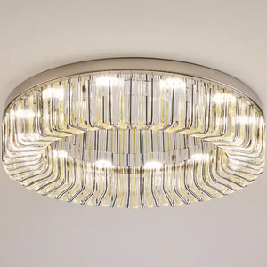 Plafonnier décoratif monté en surface d'abat-jour en verre de forme ronde d'éclairage de zèle pour l'hôtel à la maison - Product Image 6