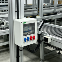 Boîte de distribution portable en acier ABS à 4 voies, disjoncteur 12V 12A, boîte d'alimentation mobile à 4 prises, utilisation intérieure/extérieure/industrielle