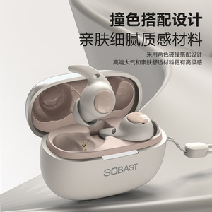 Auriculares Intrauditivos Sobast S16, Mini Auriculares Bluetooth Inalámbricos con Cancelación de Ruido, Cómodos para Dormir de Lado Sin Presión en los Oídos - Product Image 1
