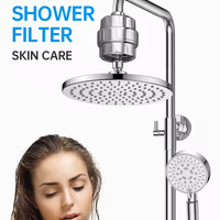Filtre de douche à grand débit pour éliminer le chlore résiduel, 15 niveaux, 20 niveaux, 22 niveaux, purificateur d'eau de douche pour la beauté de la peau