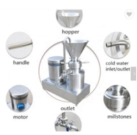 Petit moulin à farine de blé automatique pour la fabrication de pâte d'arachide sésame piment ail tomate datte riz