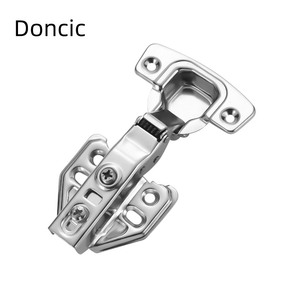 Doncic thủy lực 77g giấu cửa sổ đôi hành động đồ nội thất bản lề mềm đóng tủ bếp đầy đủ lớp phủ cửa tủ bản lề - Product Image 1