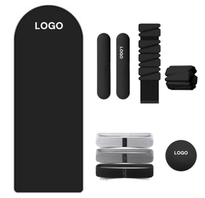 ชุดอุปกรณ์ฟิตเนสสำหรับออกกำลังกายที่บ้าน ประกอบด้วยบาร์เบลแบบมีโลโก้สั่งทำ บาร์ซิลิโคน ดัมเบล แหวนออกกำลังกาย เสื่อโยคะ อุปกรณ์โยคะและพิลาทิส - Product Image 2