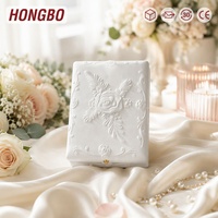 Boîte d'emballage pour bijoux Hongbo, gaufrée, avec revêtement en velours, grand format