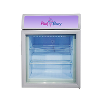 Meisda 55L SD55B Mini congélateur Vertical à faible bruit avec porte en verre