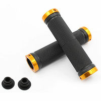 Poignée de verrouillage Double face colorée poignées de guidon de vélo de montagne poignées de guidon à verrouillage bilatéral pour poignées de guidon de vélo