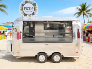 Chariot alimentaire compact et pliable avec comptoir et cuisinière au GPL pour marchés nocturnes et démarrage d'activités de restauration de rue - Product Image 1