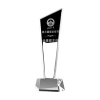 Honneur de cristal personnalisé cadeau d'affaires de haute qualité cristal clair trophée Plaque boucliers et trophée