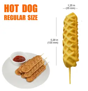 Crisp Goldene Waffel Hot Dog Stick maschine