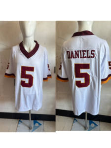 Venta al por mayor Uniforme de fútbol americano Hombres Bordado Rugby Jersey Comandantes Equipo de alta calidad Jersey de fútbol americano - Product Image 2