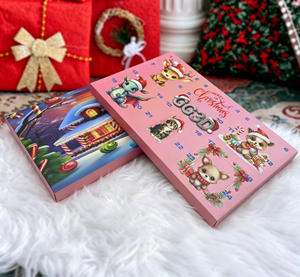 Calendrier de l'Avent de Noël, boîte à surprises vide, calendrier de compte à rebours, boîte cadeau <span class=keywords><strong>surprise</strong></span> avec 24 compartiments numérotés - Product Image 1