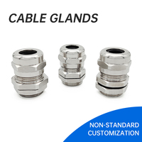 Approvisionnement d'usine G1/4 G3/8 G1/2 G3/4 G1 G1 1/2 presse-étoupes de câble électrique étanche en métal en aluminium