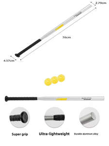 Bâton de baseball/softball d'entraînement en alliage d'aluminium creux de haute qualité pour enfants et adolescents, léger, durable, 1 pièce, 30 pouces - Product Image 5