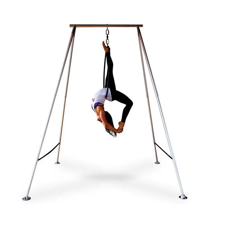 Steel Aerial Yoga Frame 68lbs Inversion Yoga Swing Stand Adjustable and Detachable for Adults and Kids with Plug Type CN