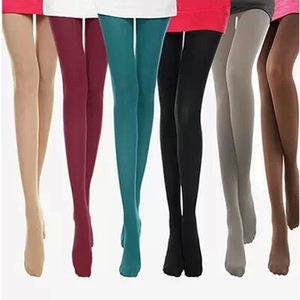 Mu Ruan Chunqiu 70D Opaque Pantyhose Medium Thickness Candy Color Women's Stockings - Product Image 1