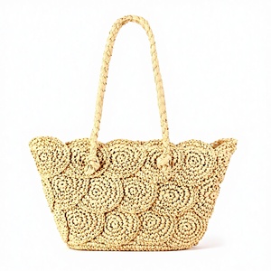 New Fashion Woven Zipper Double Root Two Straps <b>Square</b> Bag Seaside Vacation Daily Leisure All-match Tanjing - Product Image 1
