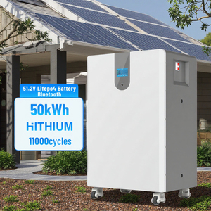 Système de stockage d'énergie domestique hybride EXLIPORC Split Grid 50 kWh, batterie solaire LiFePO4 basse tension 51,2 V - Product Image 1