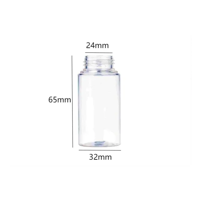 Klar kunststoff 50 ml 100 ml 150 ml leere pet-lotionsflasche kunststoff-shampoo-flasche kunststoffflasche für toner