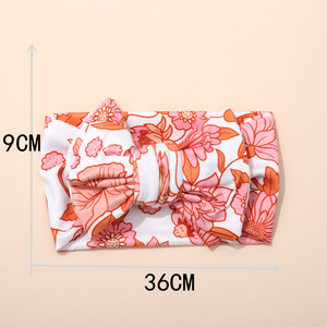 Diadema elástica de nailon con lazo doble grande y ancho, estilo floral a cuadros, para bebé recién nacida, novedad 2023, superventas en Instagram - Product Image 6