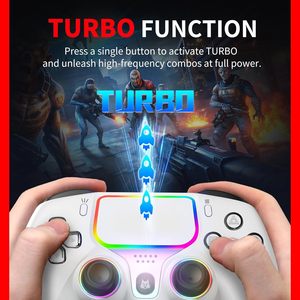 For Ps 5 <b>Wired</b> Gamepad Compatible with the P S4/PC/p5 Console Platform Gamepad Somatosensory Gaming Hall Trigger Joystick - Product Image 3