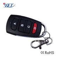 YET084 Télécommande sans fil 4 boutons à code tournant, étanche, en plastique et métal, pour porte de garage