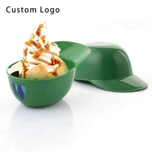 Mini bol à glace en polyester de 8 oz, mignon et créatif, en forme de casque, avec marque personnalisée pour cadeaux d'entreprise promotionnels et événements - Product Image 1