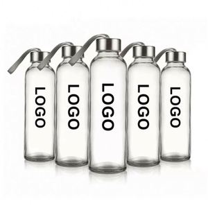 Botella de Agua Personalizada al por Mayor, Botellas de Vidrio Portátiles de 700 ml, Tazas de Café de Vidrio, Botella de Agua Transparente, Taza de Regalo Promocional - Product Image 1