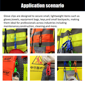 Scqp คลิปถุงมือเกราะสีส้มทำงานด้วยมือเดียวไม่นำไฟฟ้าสะดวกทำความสะอาดห้องครัวคลิปมือสำหรับต่อสู้ - Product Image 5