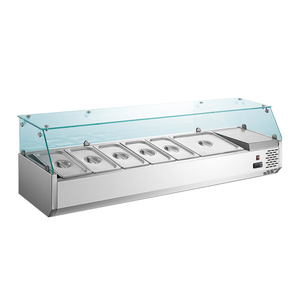 Gn1/<span class=keywords><strong>3</strong></span> 1.5m comptoir de table commercial comptoir cuisine bar à salade refroidisseur réfrigérateur refroidisseur - Product Image 1