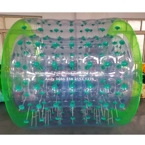 Rueda de rodillo de agua inflable comercial, superficie antideslizante de TPU resistente para entrenamiento de gimnasio acuático y fiestas en la piscina, juegos de agua - Product Image 2