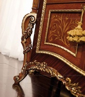 Ensemble de meubles de bureau antiques français de luxe Bureau de bureau en bois