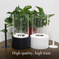 Cheminée de table moderne en métal à bioéthanol pour intérieur