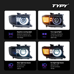 Conjuntos de faros delanteros TYPY para Toyota Land Cruiser LC76 LC71 con lentes LED, luces de circulación diurna y luces direccionales - Product Image 4