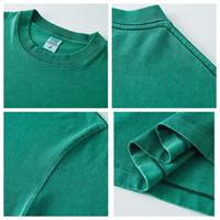 Streetwear vêtements de sport 270g 100% coton à longues fibres coton peigné coupe ample 300 gsm lavage à l'acide t-shirt en vrac sport de gym