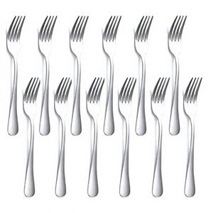 Tenedor de Acero Inoxidable Ecológico con Acabado Espejo para Restaurantes y Hoteles, Tenedor para Cena/Pescado, Plateado, Diseños Personalizados, Regalos Promocionales - Product Image 1