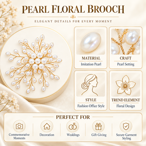 Broche en perles faite à la main pour femme, élégante, accessoire de mode, cadeau, bijoux, vente en gros - Product Image 4